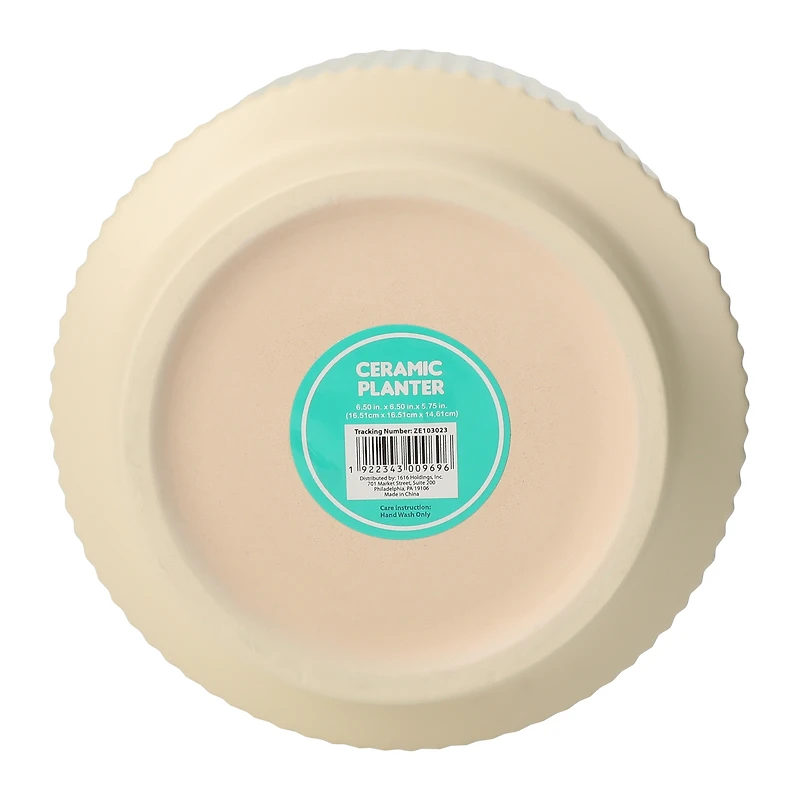 Large Ceramic Planter 6.50in x 5.75in