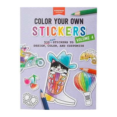 Color Your Own Stickers Book 530-Count, Volume 4