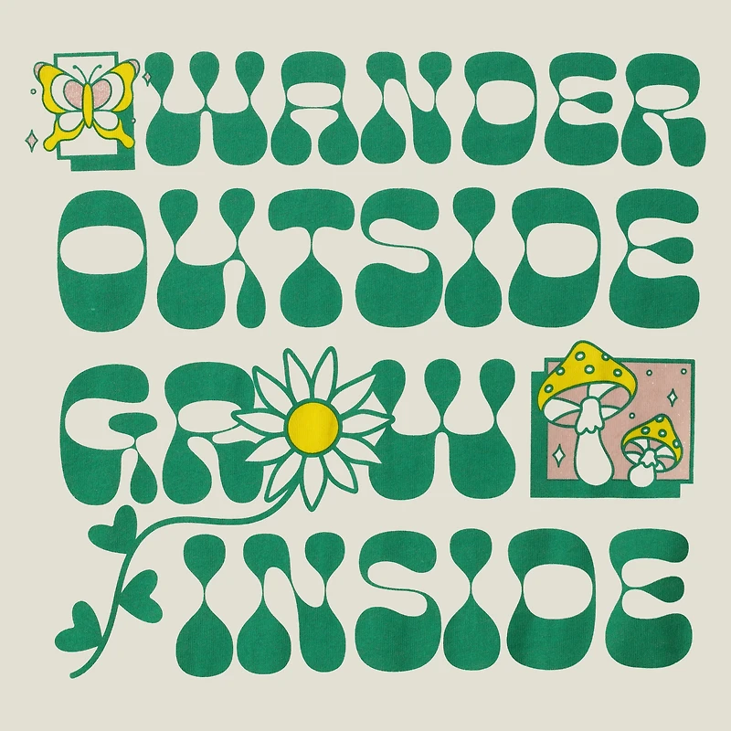 'Wander Outside Grow Inside' Graphic Tee