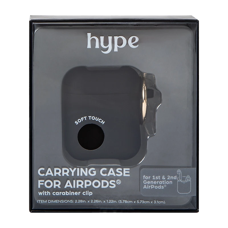 Hype AirPods® Carrying Case With Carabiner Clip