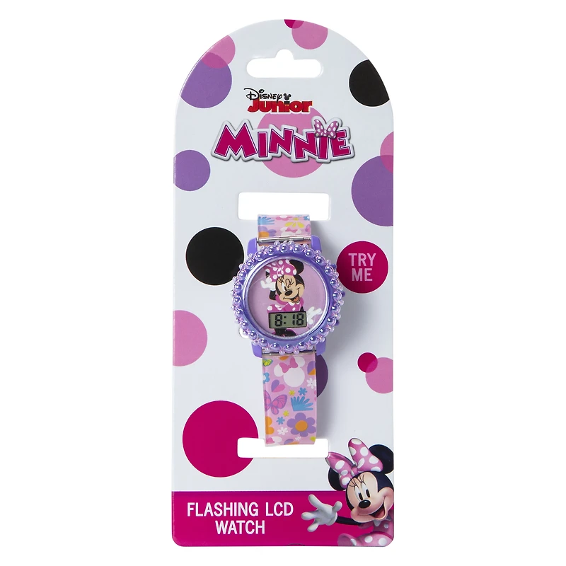 Disney Junior Minnie Mouse Flashing LCD Watch