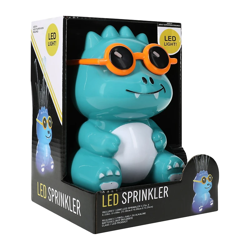 LED Dinosaur Sprinkler 5.27in x 6.338in