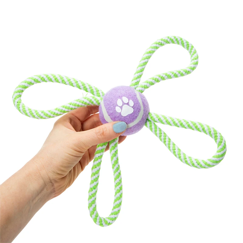 Quad Rope Dog Toy 8.66in x