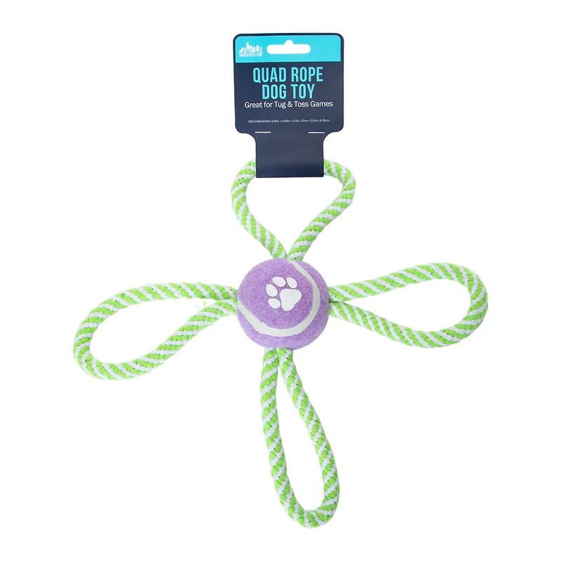 Quad Rope Dog Toy 8.66in x