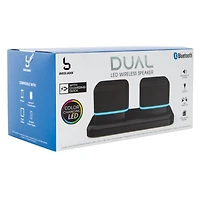 Dual Bluetooth® LED Wireless Speakers 2-Pack