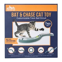 Bat & Chase Cat Toy Customizable Track Ball Circuit 7-Piece