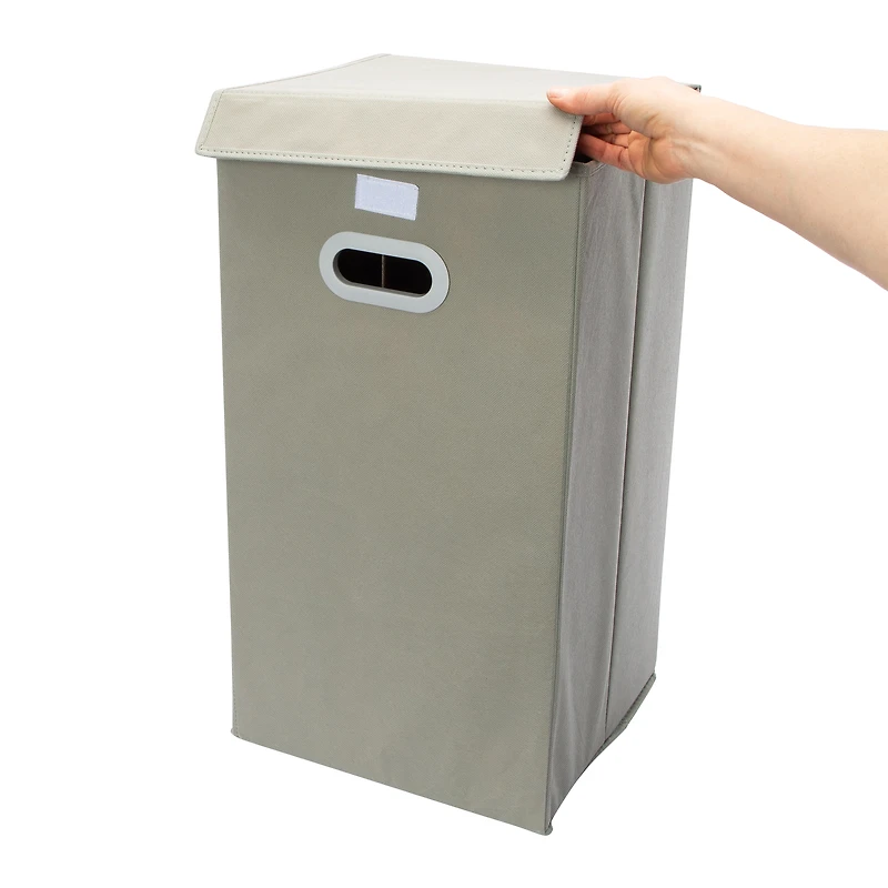 Lidded Collapsible Hamper 12in x 23in