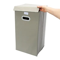 Lidded Collapsible Hamper 12in x 23in