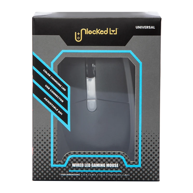Unlocked Lvl™ Wired LED Gaming Mouse
