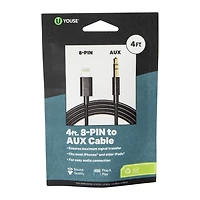 4ft 8-Pin To Aux Audio Cable