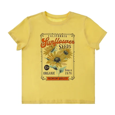 Girls California Sunflower Graphic Tee