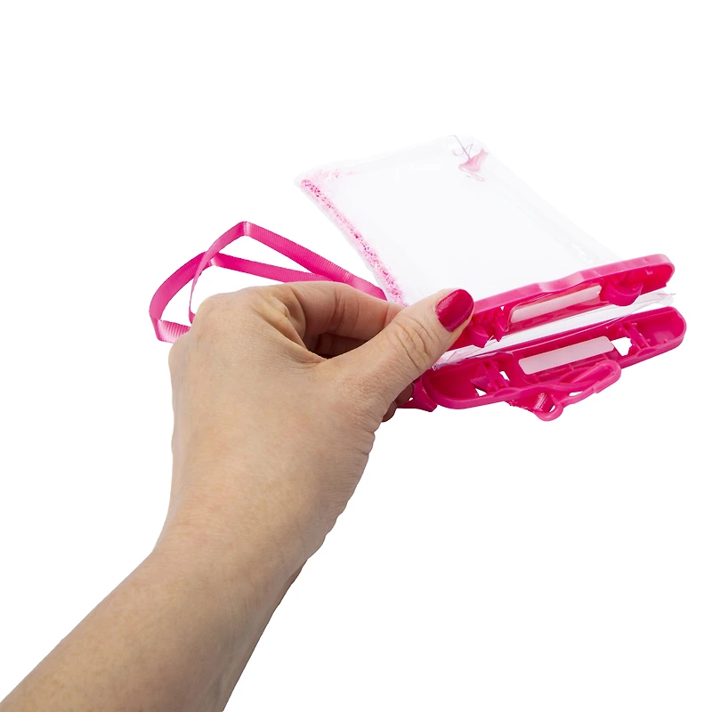 Glitter Waterproof Phone Pouch With Neck Strap