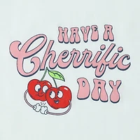 Girls Have A Cherrific Day Graphic Tee