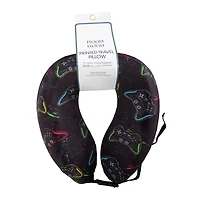 Printed Memory Foam Travel Pillow 10in x 11in