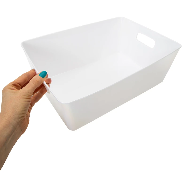 Large Iridescent Storage Bin 10.5in x 14.1in