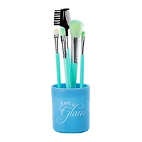Makeup Brush Set With Holder 6-Piece