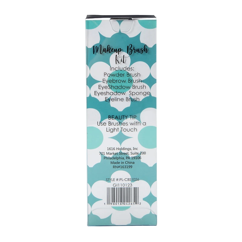 Makeup Brush Set With Holder 6-Piece