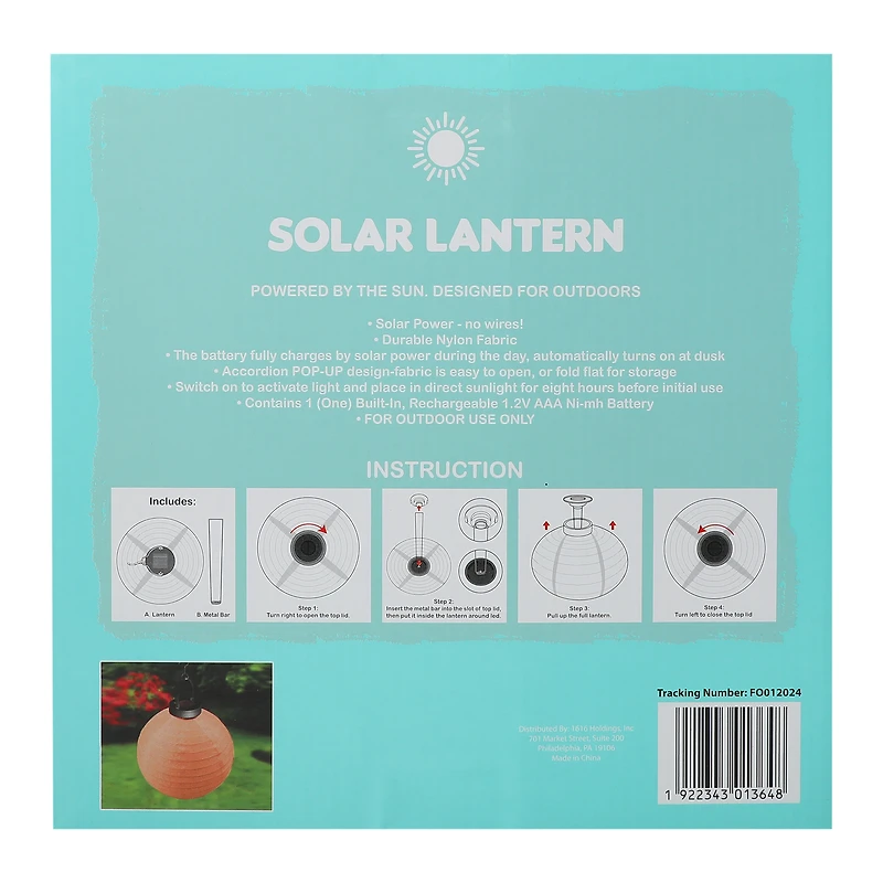 Solar Lantern 10in