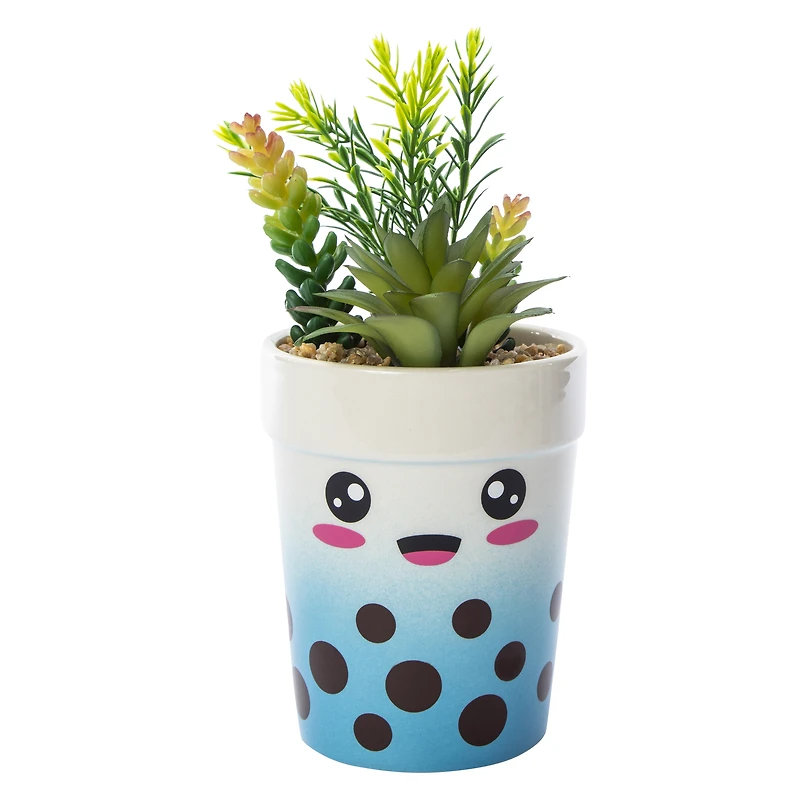 Boba Faux Plant 4in x 13in