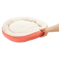 Round Corduroy Pet Bed 22in