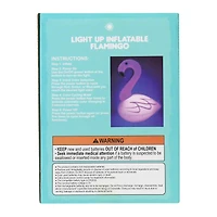 Inflatable LED Flamingo Pool Light 14in x 19in