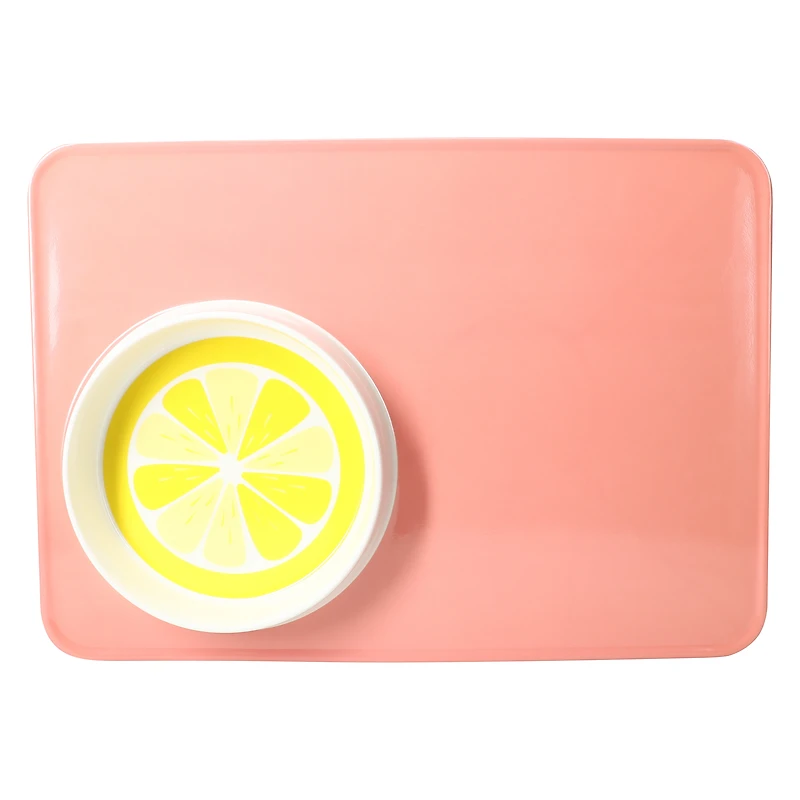 Outdoor Serving Tray With Dip Bowl 17.2in x 12.2in