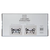 2-Tier Fabric Storage Shelf 23in x 15in