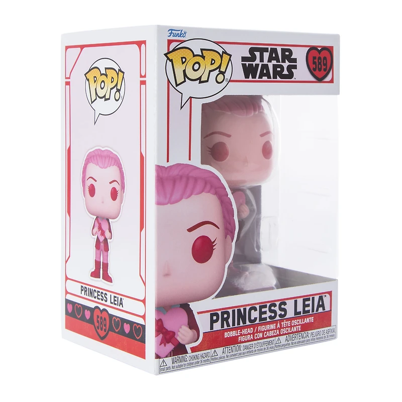 Funko Pop! Star Wars Valentine Princess Leia Bobble-Head Figure
