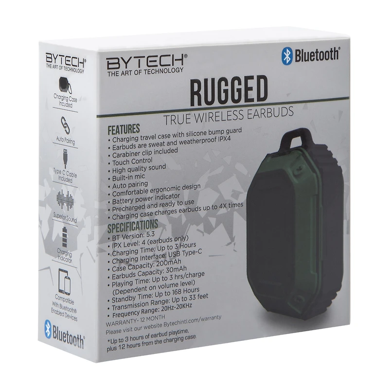 Rugged True Wireless Earbuds