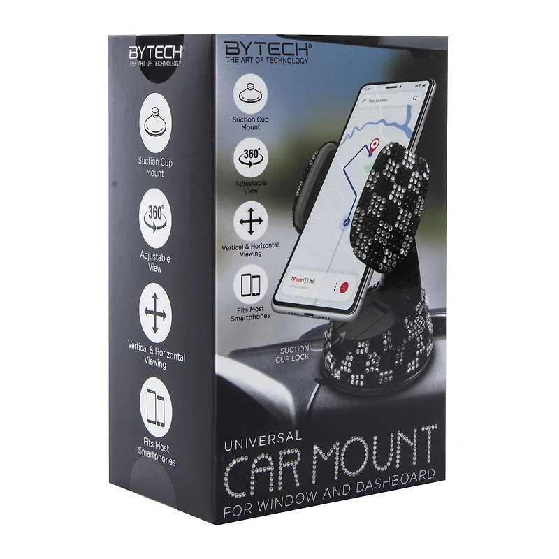 Universal Bling Suction Phone Car Mount