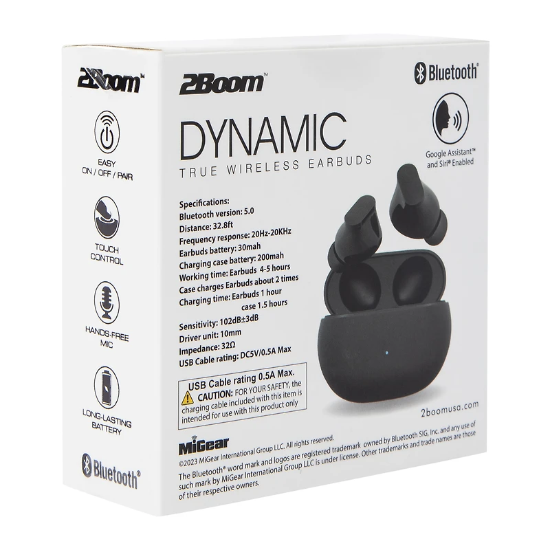 2Boom™ Dynamic True Wireless Earbuds