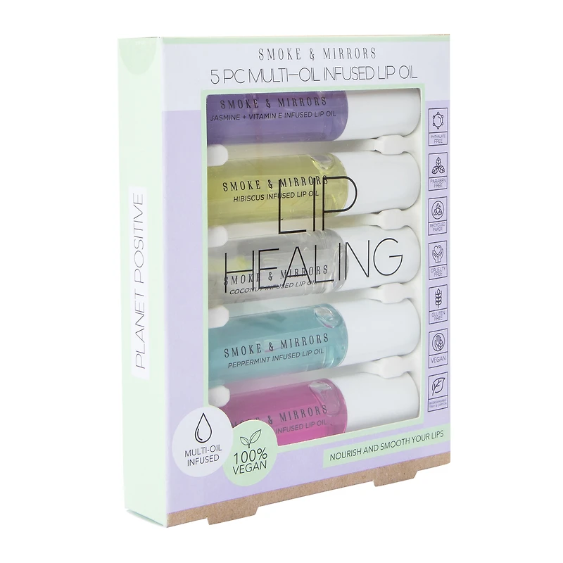 Smoke & Mirrors Multi-Oil Infused Lip Oil Set 5-Count