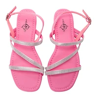 Ladies Strappy Rhinestone Sandals