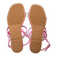 Ladies Strappy Rhinestone Sandals