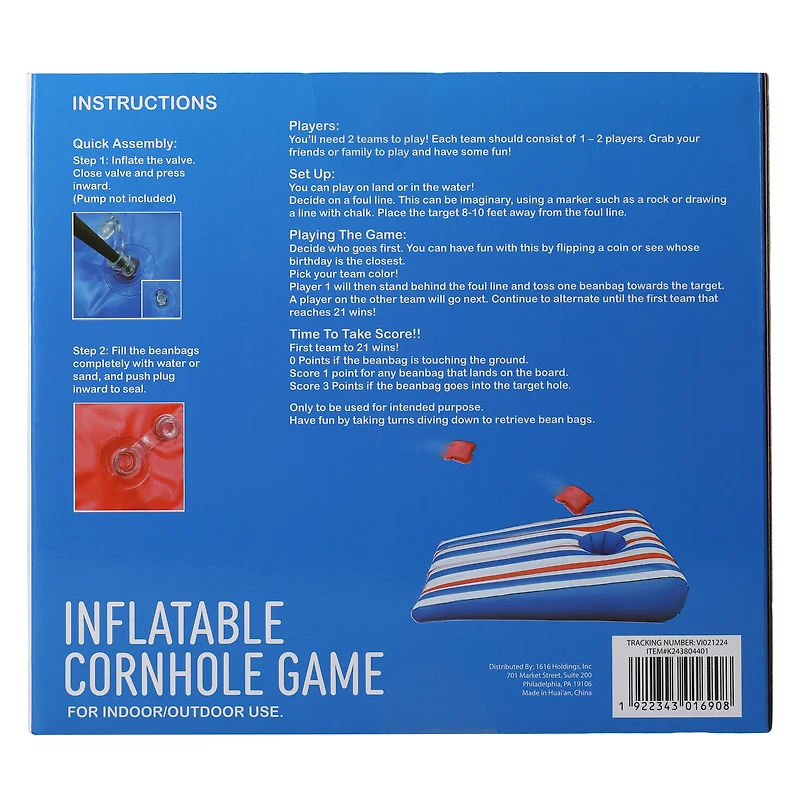 Inflatable Cornhole Game 16in x 27in