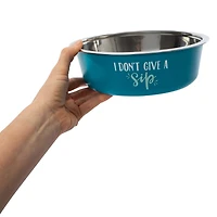 Large Pet Bowl With Quote