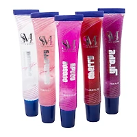 Flavored Glitter Lip Gloss Set 5-Count