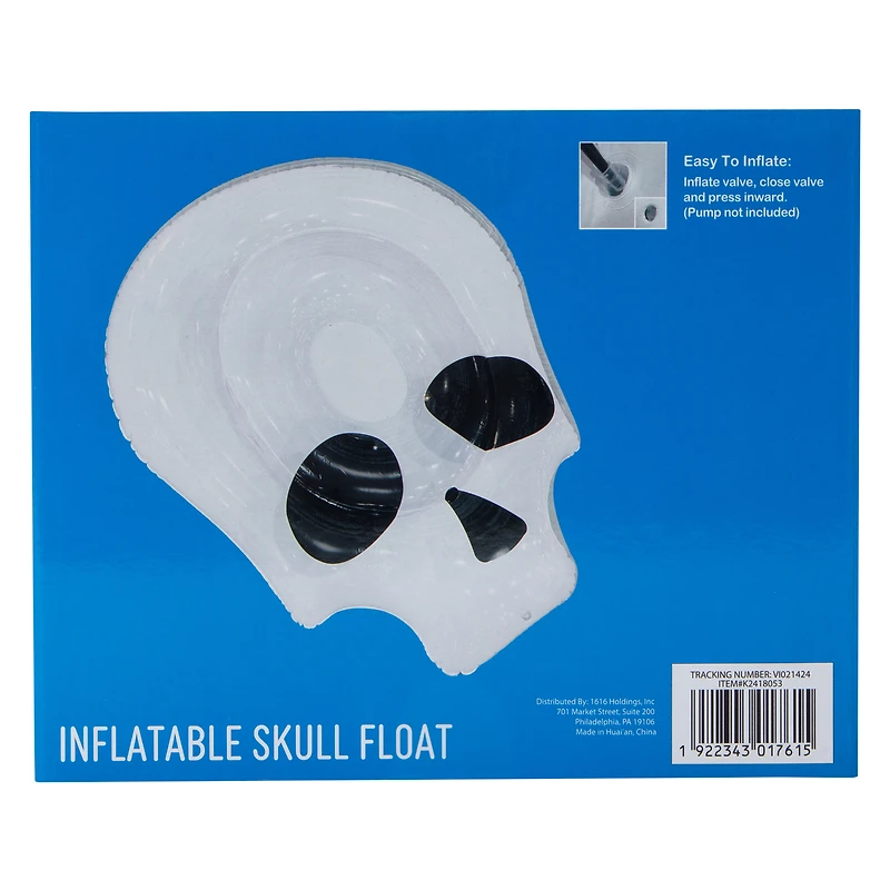 Inflatable Skull Pool Float 31.5in x 36.2in