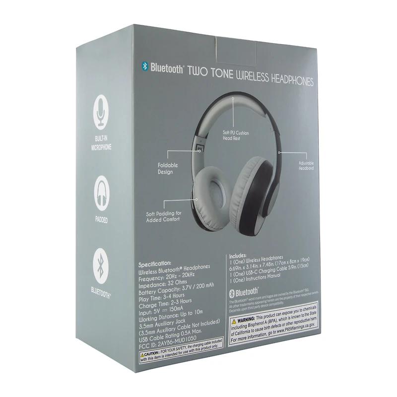 Two-Tone Wireless Headphones