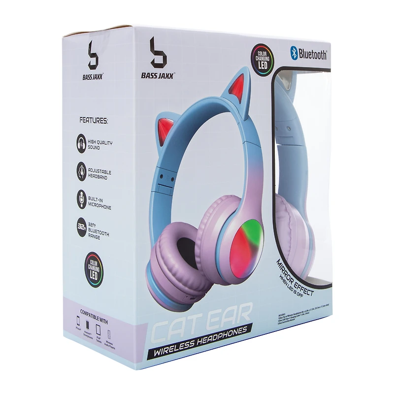 Cat Ear Bluetooth® LED Wireless Headphones
