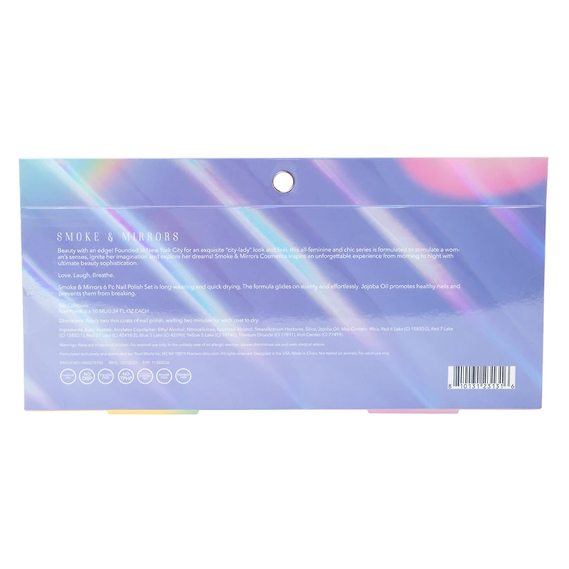 Smoke & Mirrors 'Neon Dreams' Nail Polish Set 6-Count