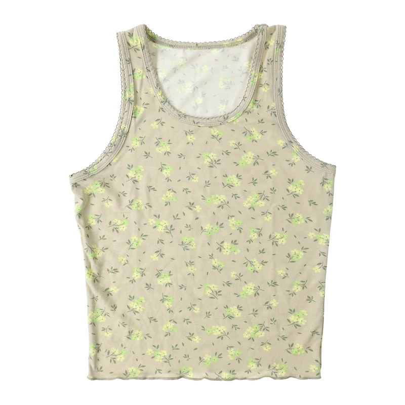 Printed Pajama Tank Top