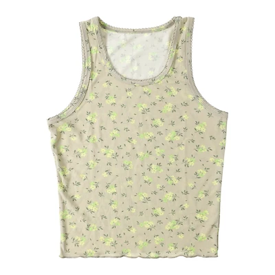 Printed Pajama Tank Top