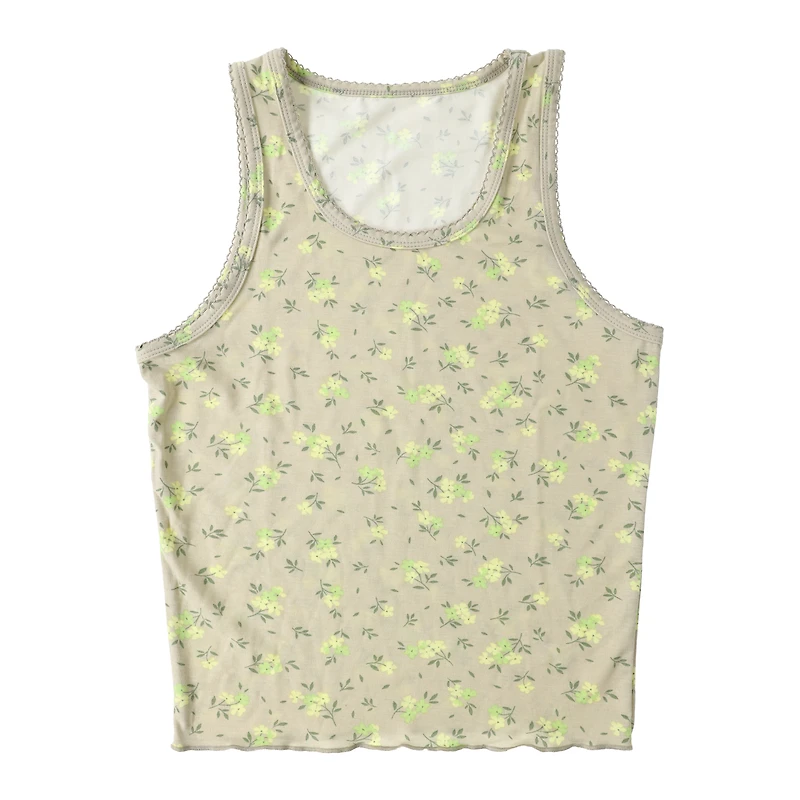 Printed Pajama Tank Top