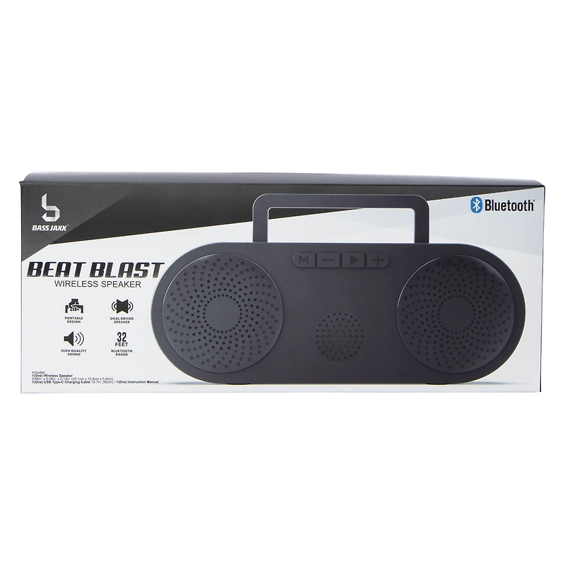 Beat Blast Wireless Speaker 9.88in x 5.08in