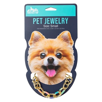 Epoxy Link Chain Pet Jewelry