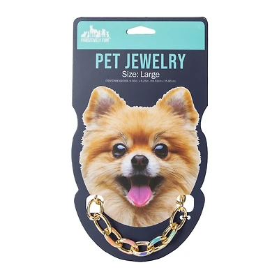 Epoxy Link Chain Pet Jewelry - Large