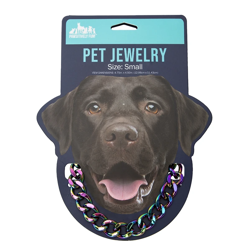 Iridescent Chain Pet Jewelry - Small