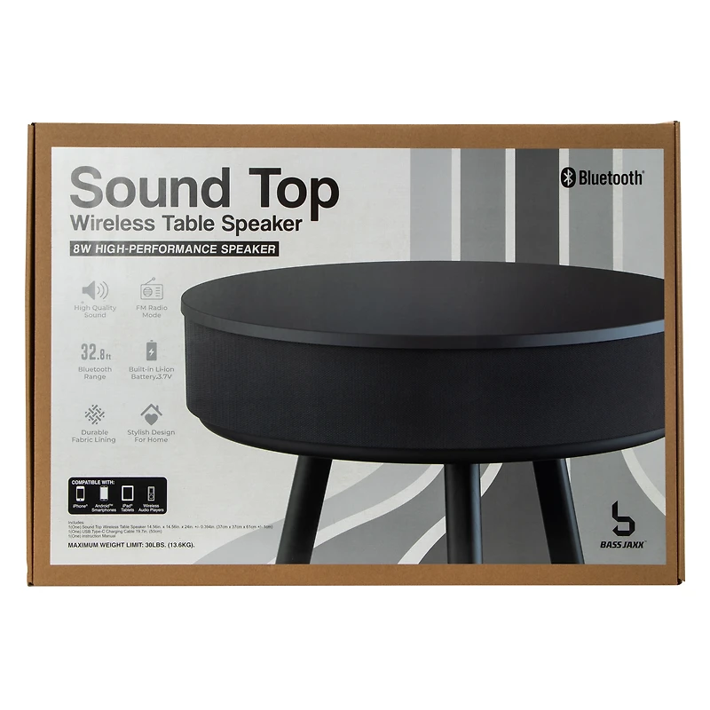 Wireless Bluetooth® Table Top Speaker With Legs 24in x 14.56in