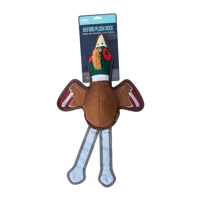 Pawsitively Fun! Oxford Plush Duck Pet Toy